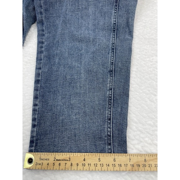 Eileen Fisher Lantern Jeans Women's Large Organic Cotton Ankle Denim Stretch M - Picture 5 of 9